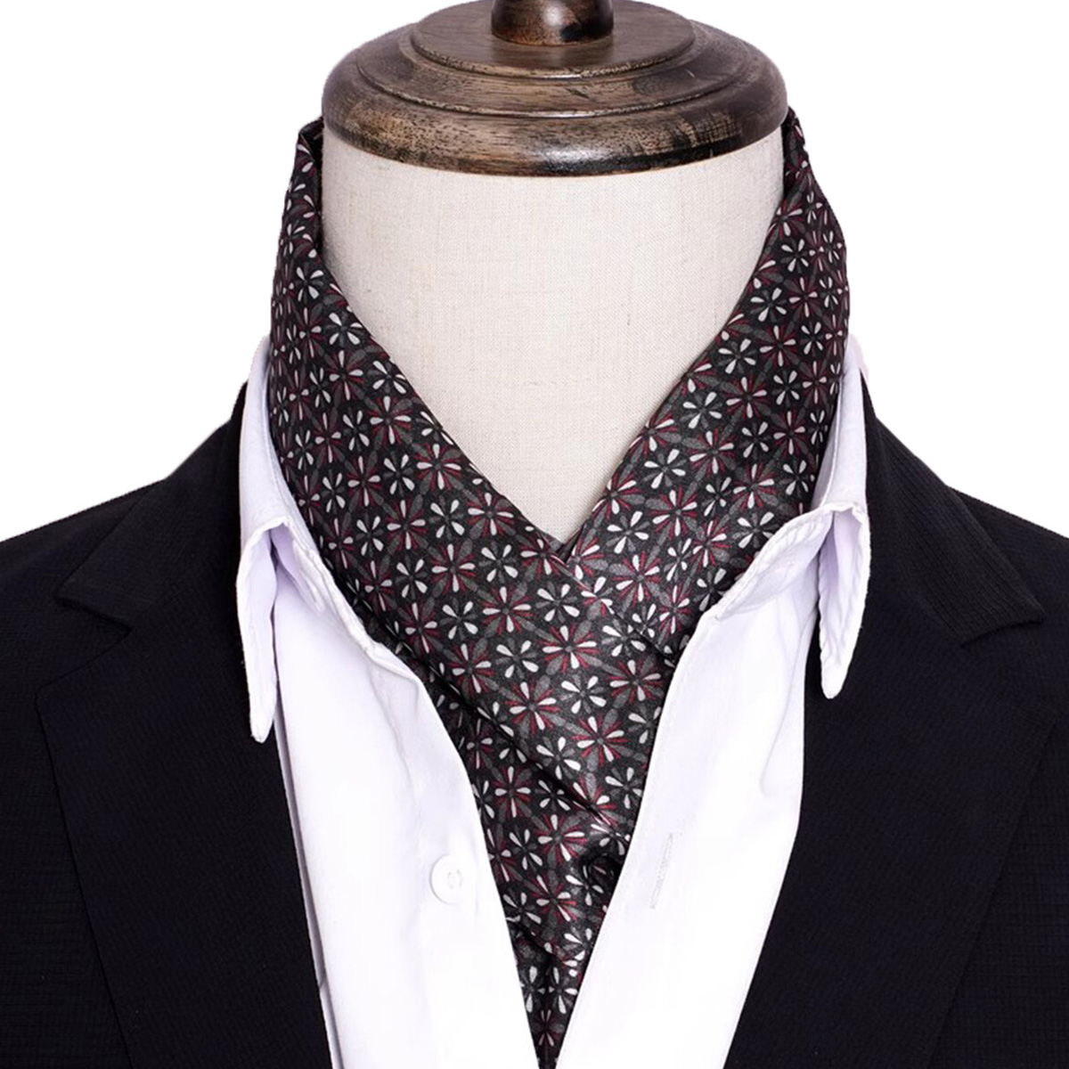 Men Accessories For Travel - Novo lenço de seda listrado masculino