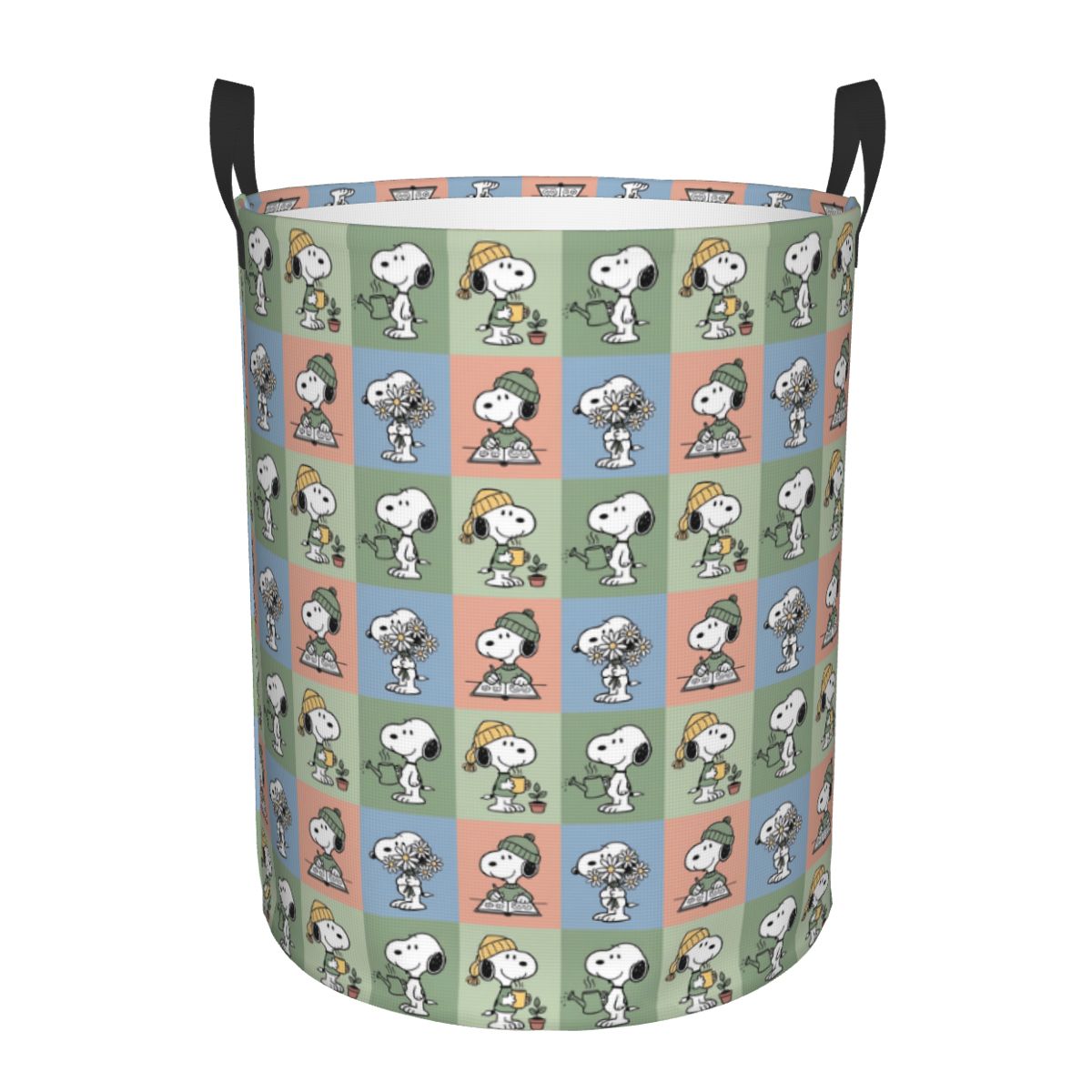 Men Accessories Hamper - Cesto de Roupa Grande Xadrez Snoopy