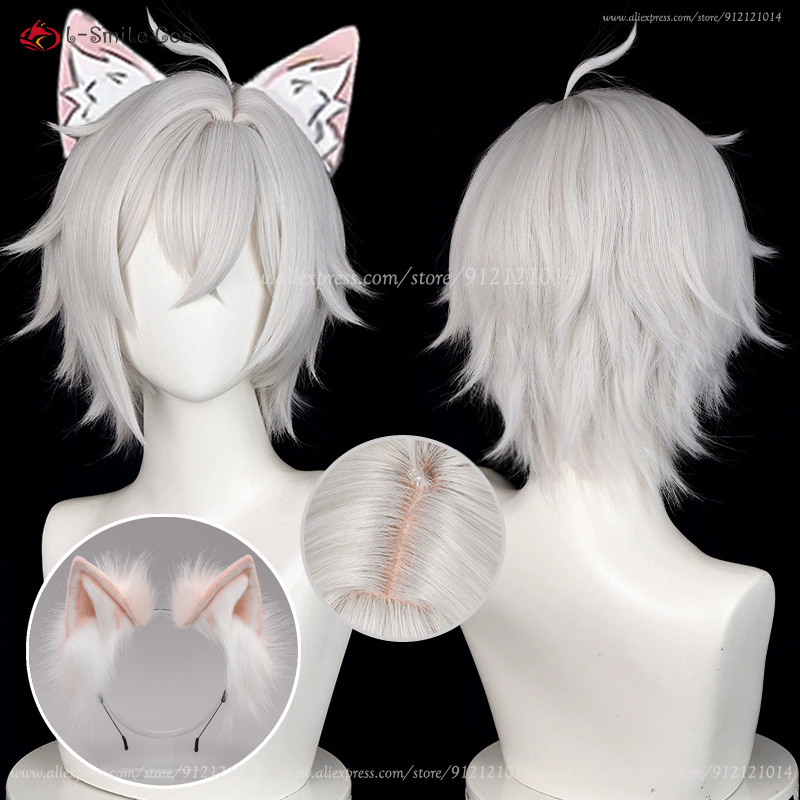Men Accessories Silver - Peruca de cosplay zzz Seth Lowell,