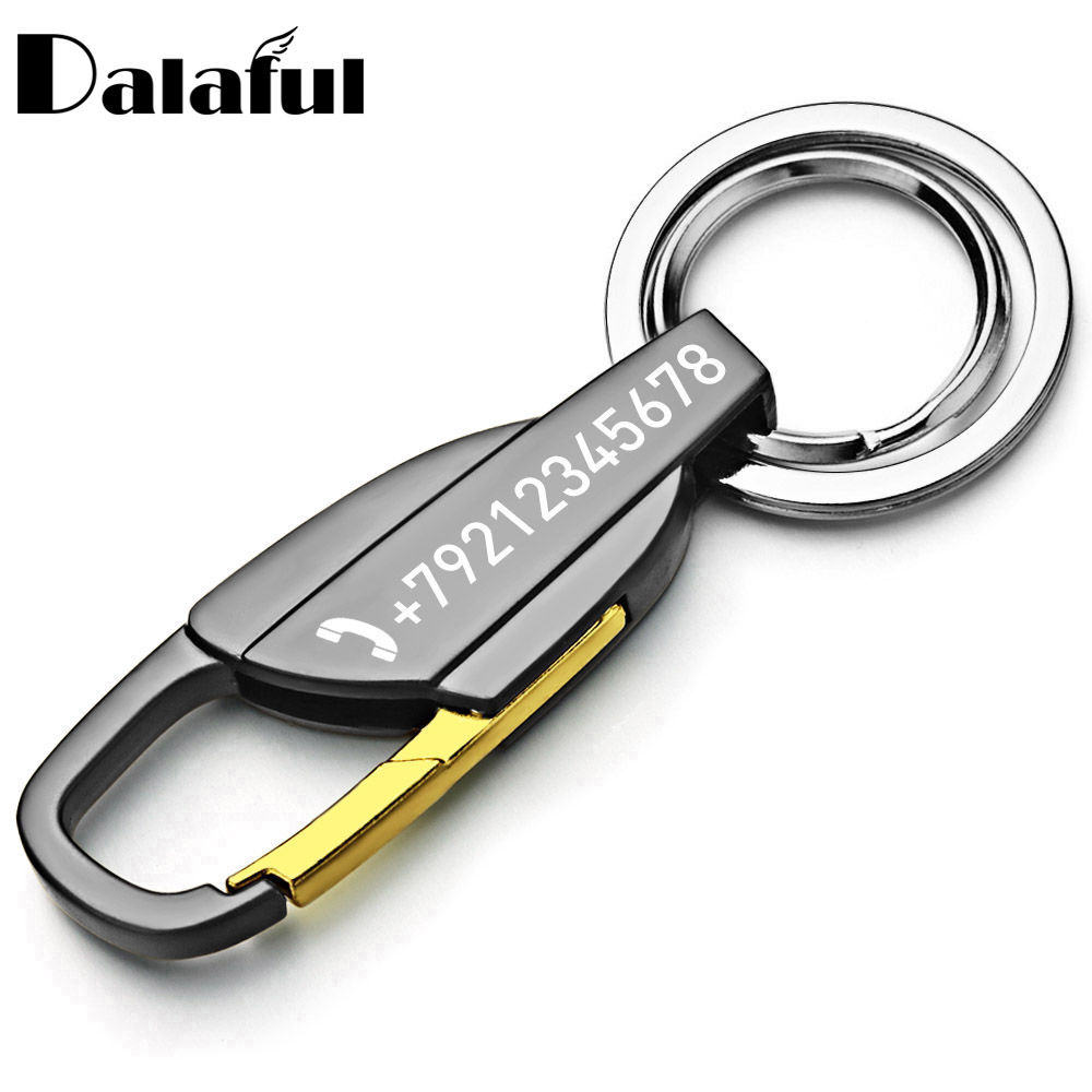 Men Accessories Silver - Porta-chaves com letras personalizadas para homens,