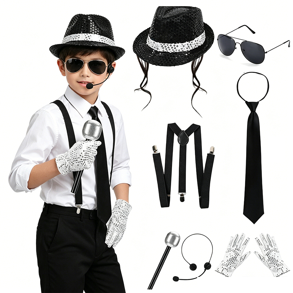 Men'S Accessories In The 80S - Conjunto de Acessórios para Cosplay de