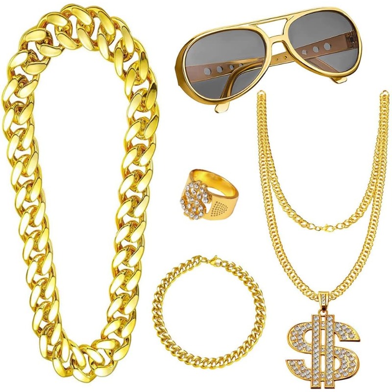 Men'S Accessories In The 80S - Kit de fantasia hip hop com