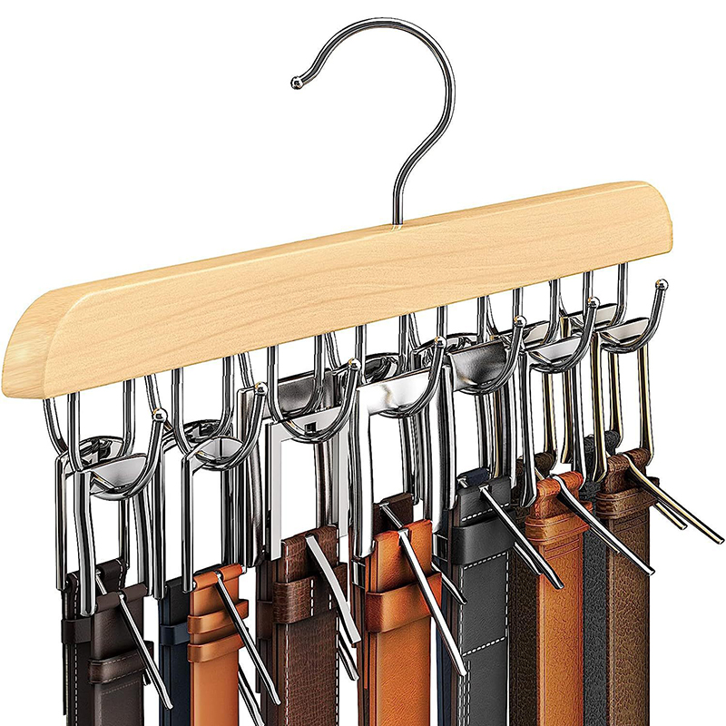 Men'S Accessories Organizer For Wardrobe - Rack de cinto de madeira feminino