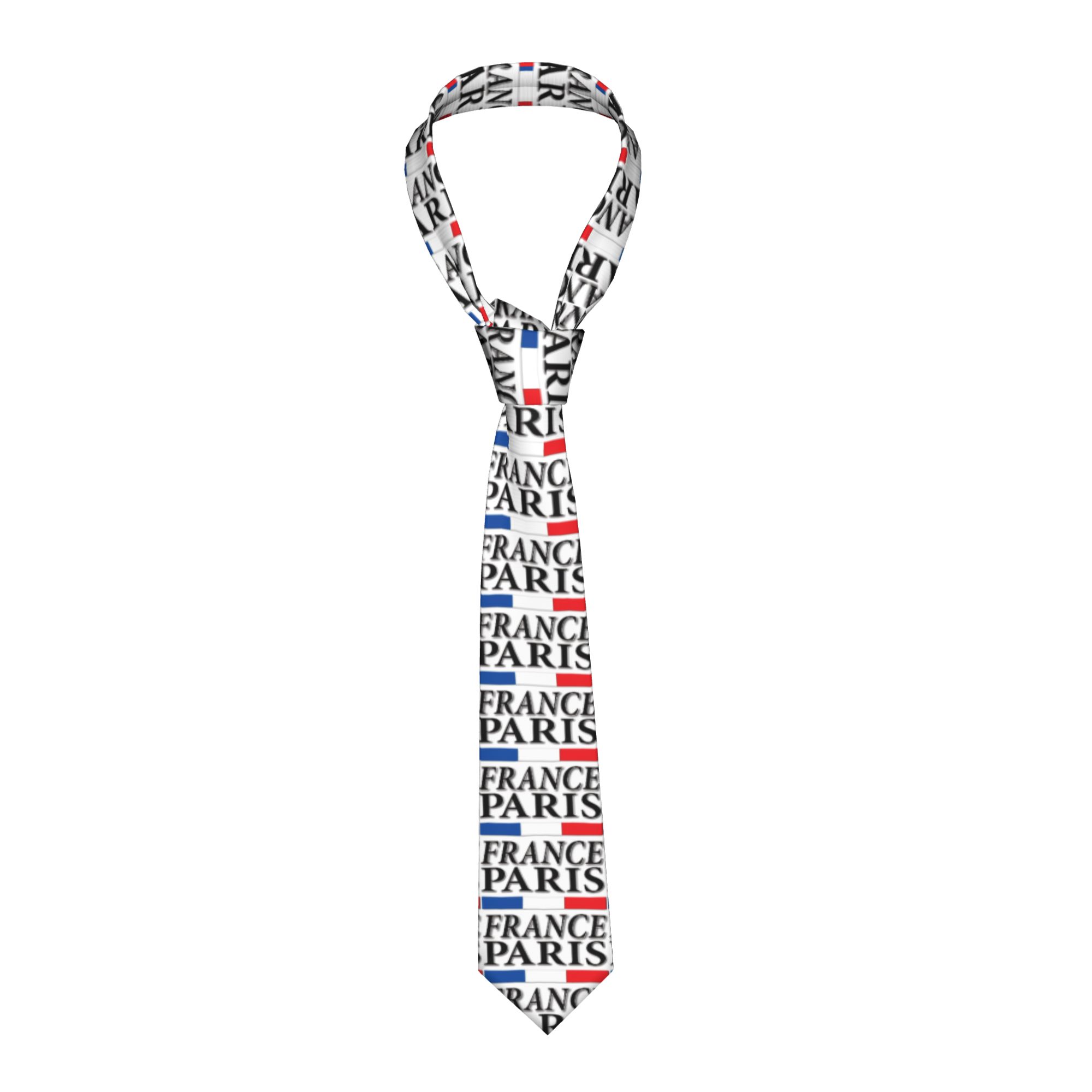 Men'S Accessories Paris - Gravata com bandeira francesa de Paris,