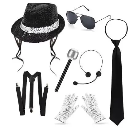 Fantasia Disco dos Anos 80 par - Men'S Accessories In The 80S avaliação e preço