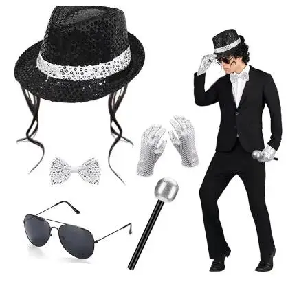 Fantasia Disco dos Anos 80 par - Men'S Accessories In The 80S avaliação e preço
