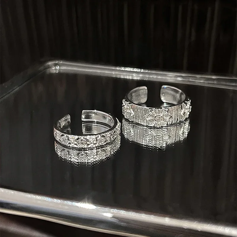 Anel Aberto de Metal Brilhante - Men Accessories Drawing avaliação e preço