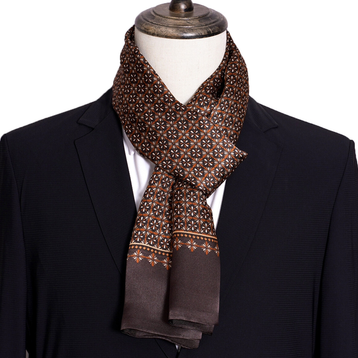 Novo lenço de seda listrado ma - Men Accessories For Travel avaliação e preço