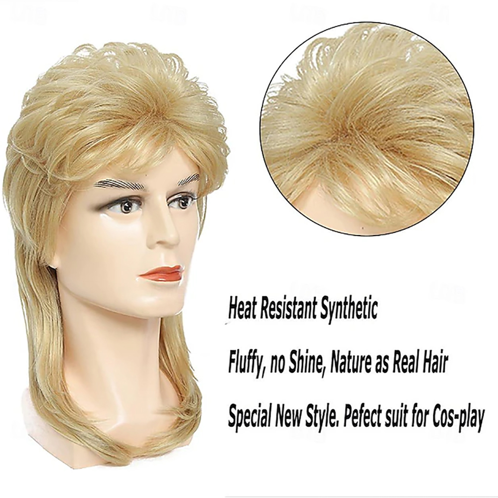 HAIRJOY Perucas sintéticas de  - Men'S Accessories In The 80S avaliação e preço