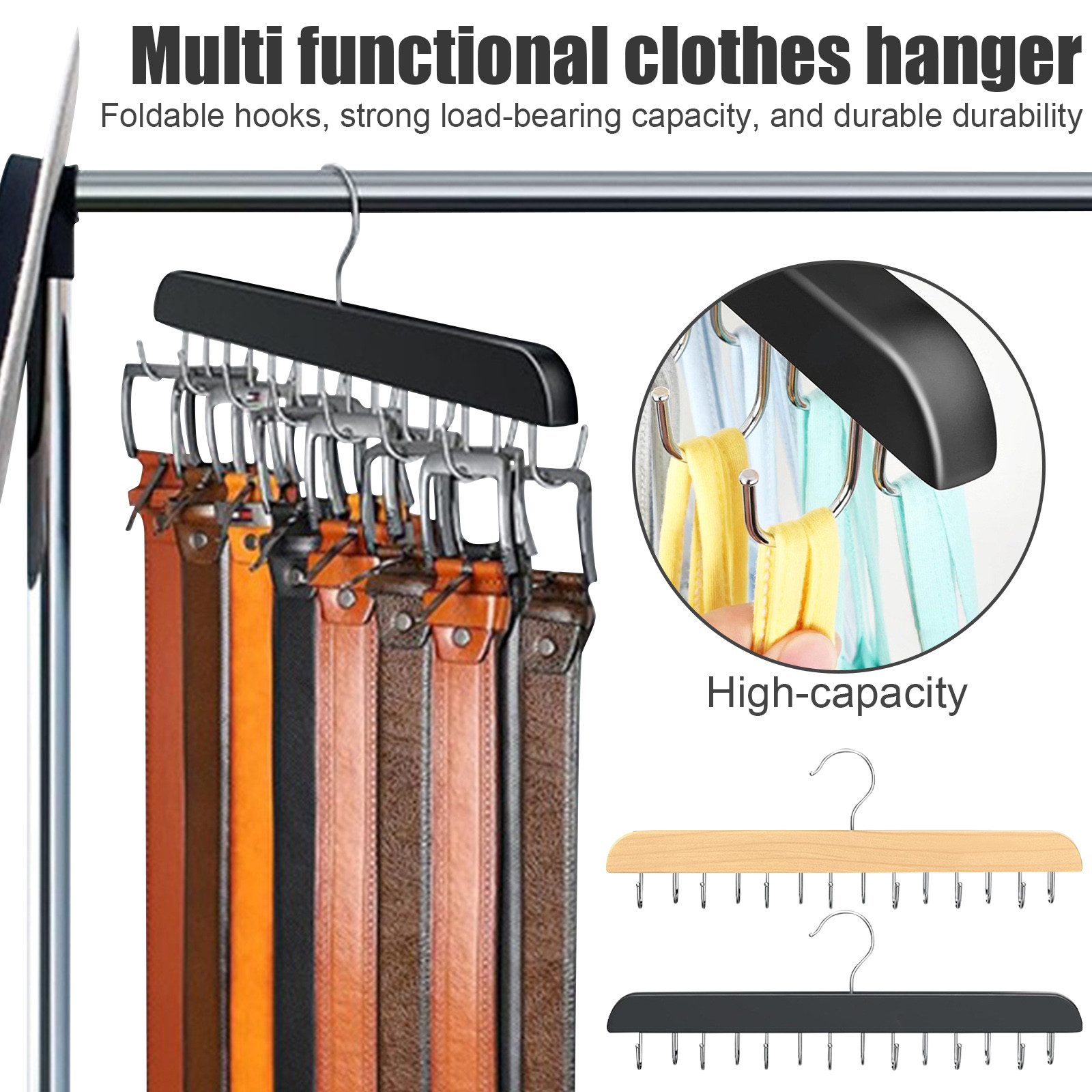 Rack de cinto de madeira para  - Men'S Accessories Organizer For Wardrobe avaliação e preço