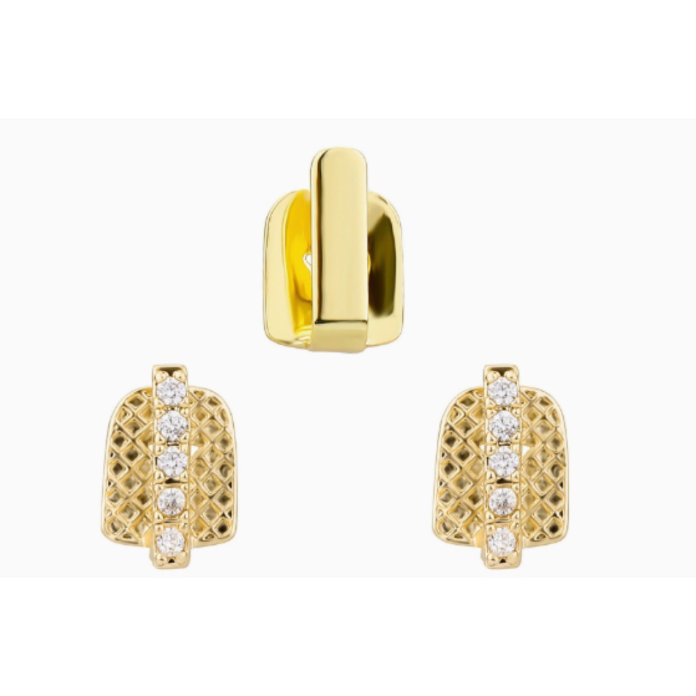 Grillz Dentário Banhado a Ouro - Men Accessories Silver avaliação e preço