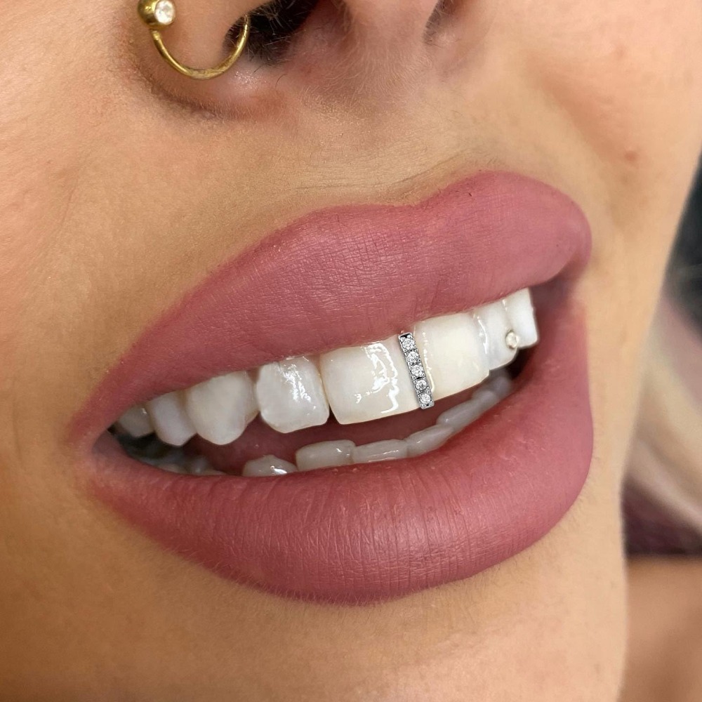Grillz Dentário Banhado a Ouro - Men Accessories Silver avaliação e preço
