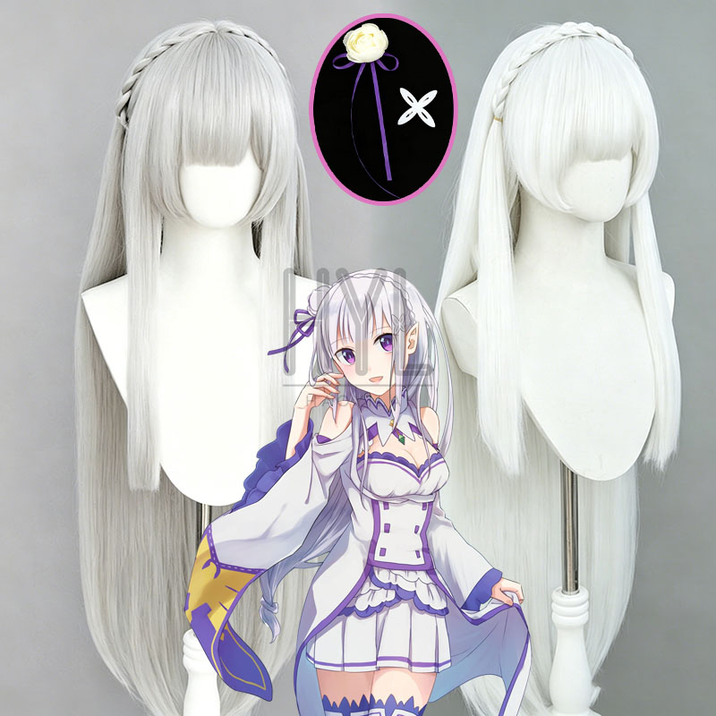 Peruca de cosplay anime re:zer - Men Accessories Silver avaliação e preço