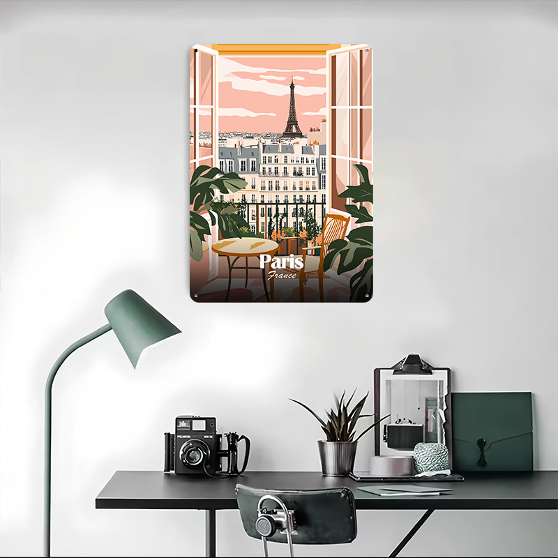 Paris varanda vista cartaz de  - Men'S Accessories Paris avaliação e preço