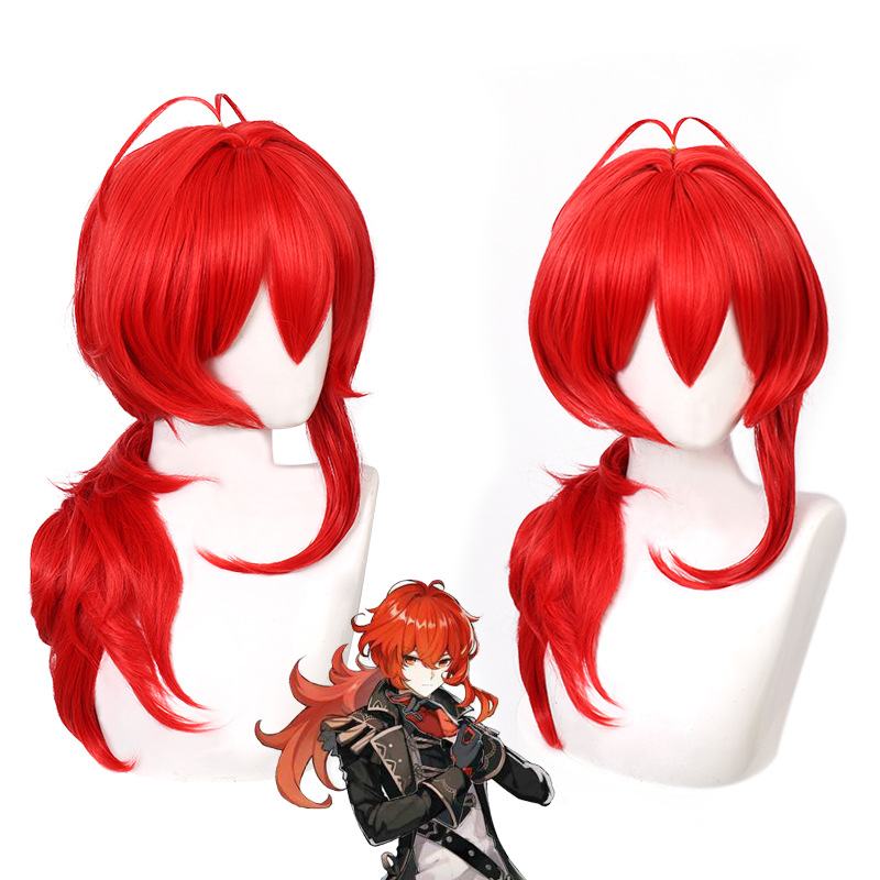 Genshin Impact Diluc Cosplay P - Men Accessories For Travel avaliação e preço