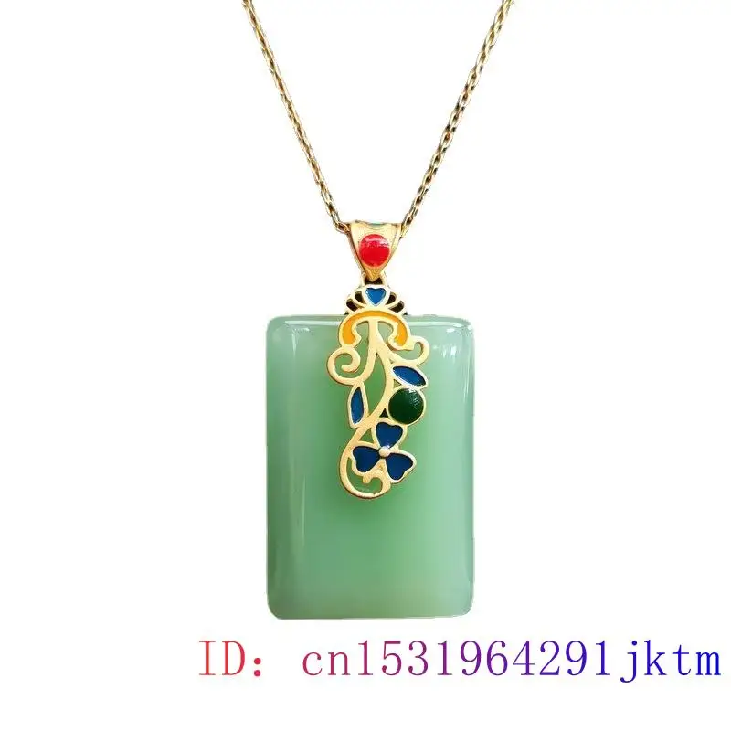 Jade pingente colar amuleto ca - Men Accessories Silver avaliação e preço