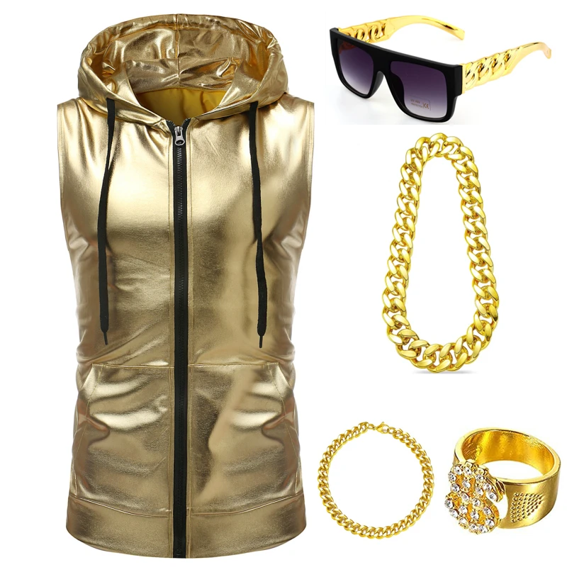 Kit de Fantasia Hip Hop Anos 8 - Men'S Accessories In The 80S avaliação e preço