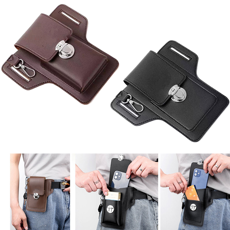 Bolsa de cintura de couro PU m - Men Accessories For Travel avaliação e preço